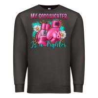 Smoke Breast Cancer my Goddaughter is a fighter Premium Sweatshirt - Artiststas