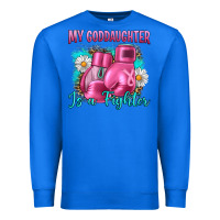 True Royal Breast Cancer my Goddaughter is a fighter Premium Sweatshirt - Artiststas