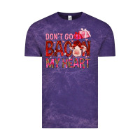 Cloud Purple Don't go bacon my heart Valentine's Day Vintage Tee - HowdyJamesFarm