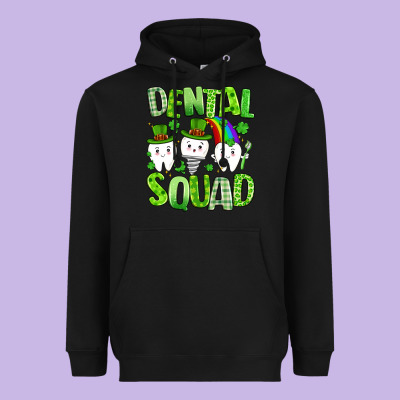 St. Patricks Day Dental Squad Heavyweight Hoodie Designed By Artiststas
