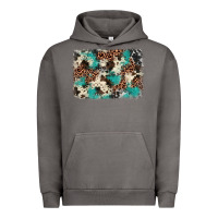 Pigment Tornado turquoise glitter cowhide background Urban Hoodie - BarkalooDesign