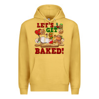 Antique Gold let's get baked Premium Hoodie - FaDigitalArtStudio