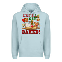 Blue Mist let's get baked Premium Hoodie - FaDigitalArtStudio