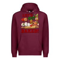 Burgundy let's get baked Premium Hoodie - FaDigitalArtStudio