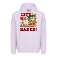 Lilac let's get baked Premium Hoodie - FaDigitalArtStudio