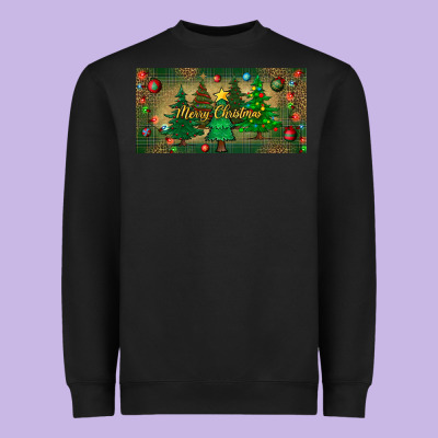 Merry Christmas License Plate Heavyweight Sweatshirt Designed By Bundleandbundleshop
