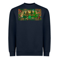 Navy merry christmas license plate Heavyweight Sweatshirt - BundleAndBundleShop