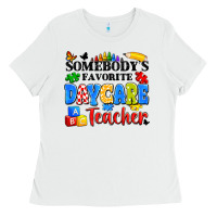 White somebody's favorite daycare teacher Ladies Tee - Artiststas