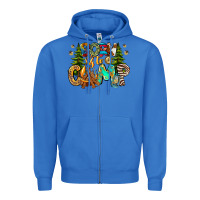 True Royal Born To Camp Zipper Hoodie - CowhideDigitalArt