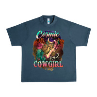 Midnight Navy Cosmic Cowgirl Urban Heavy Tee - HowdyJamesFarm