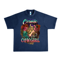 Navy Cosmic Cowgirl Urban Heavy Tee - HowdyJamesFarm
