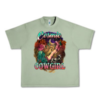 Oil Green Cosmic Cowgirl Urban Heavy Tee - HowdyJamesFarm