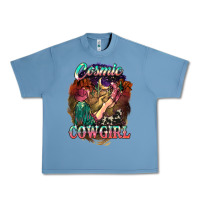 Pebble Blue Cosmic Cowgirl Urban Heavy Tee - HowdyJamesFarm