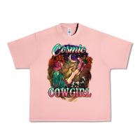 Salmon Cosmic Cowgirl Urban Heavy Tee - HowdyJamesFarm