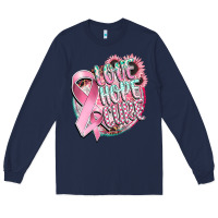 Navy love hope cure Long Sleeve Tee - CowGirlArtShop
