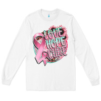 White love hope cure Long Sleeve Tee - CowGirlArtShop