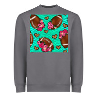 Storm american football roses and hearts seamless pattern Heavyweight Sweatshirt - BundleAndBundleShop
