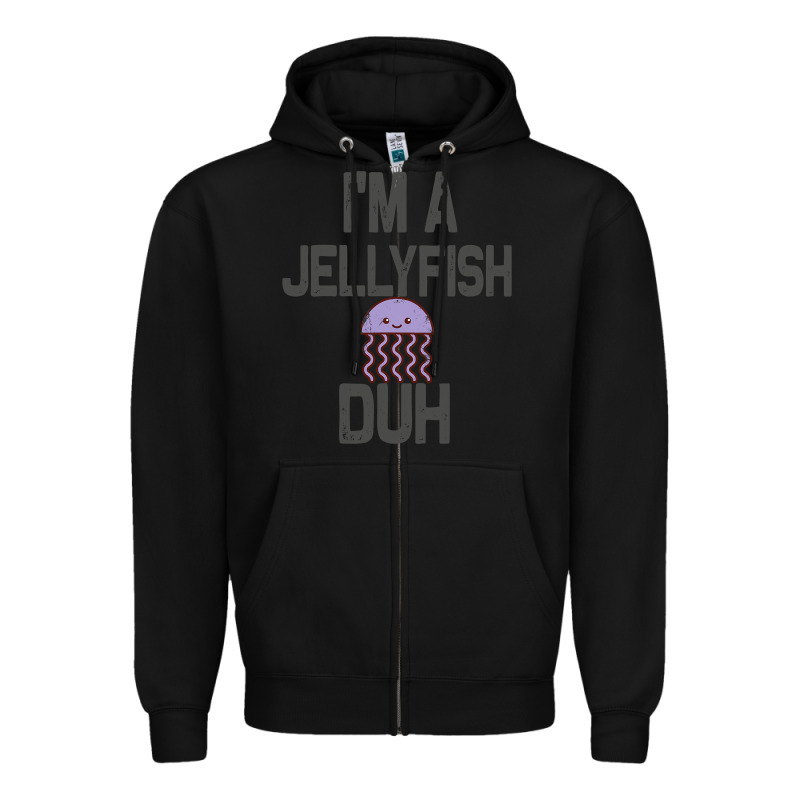 I M A Jellyfish Duh Halloween Costume Zipper Hoodie by lanVoArt | Teevron