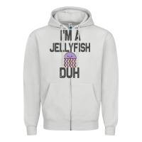 Dove Grey i m a jellyfish duh halloween costume Zipper Hoodie - lanVoArt