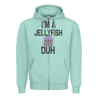 Seafoam i m a jellyfish duh halloween costume Zipper Hoodie - lanVoArt