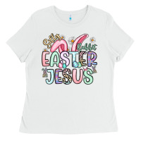 White silly rabbit easter jesus Ladies Tee - Artiststas