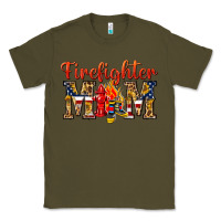 Army Green Firefighter Mom Classic Tee - texasbilliewilder