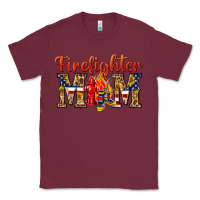 Burgundy Firefighter Mom Classic Tee - texasbilliewilder