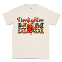 Natural Firefighter Mom Classic Tee - texasbilliewilder