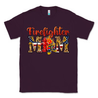 Plum Firefighter Mom Classic Tee - texasbilliewilder