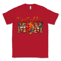 Red Firefighter Mom Classic Tee - texasbilliewilder