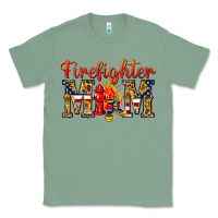 Sage Firefighter Mom Classic Tee - texasbilliewilder