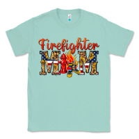 Seafoam Firefighter Mom Classic Tee - texasbilliewilder