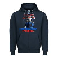 Navy optimus prime 2 Zipper Hoodie - lanVoArt