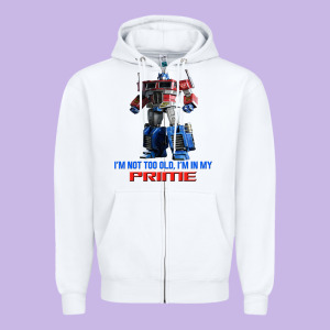Optimus Prime 2 Zipper Hoodie Designed By Lanvoart