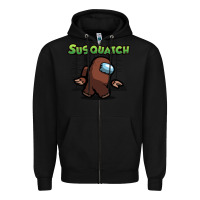 Black susquatch gift nature Zipper Hoodie - lanVoArt