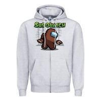 Heather Grey susquatch gift nature Zipper Hoodie - lanVoArt