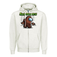 Oatmeal Heather susquatch gift nature Zipper Hoodie - lanVoArt