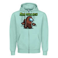 Seafoam susquatch gift nature Zipper Hoodie - lanVoArt