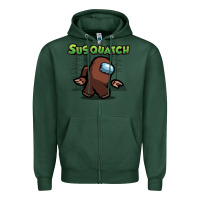 Sports Green susquatch gift nature Zipper Hoodie - lanVoArt