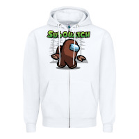 White susquatch gift nature Zipper Hoodie - lanVoArt