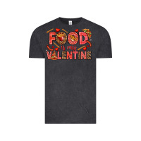 Vintage Black Food is my Valentine Vintage Tee - HowdyJamesFarm