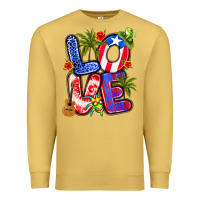 Antique Gold puerto rico love Premium Sweatshirt - Artiststas