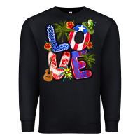 Black puerto rico love Premium Sweatshirt - Artiststas