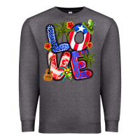 Charcoal Heather puerto rico love Premium Sweatshirt - Artiststas