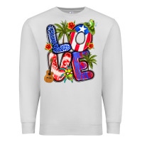 Dove Grey puerto rico love Premium Sweatshirt - Artiststas