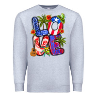 Heather Grey puerto rico love Premium Sweatshirt - Artiststas
