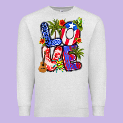 Puerto Rico Love Premium Sweatshirt Designed By Artiststas