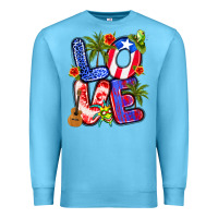 Ocean Blue puerto rico love Premium Sweatshirt - Artiststas