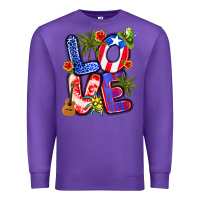 Purple puerto rico love Premium Sweatshirt - Artiststas