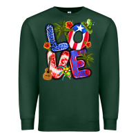 Sports Green puerto rico love Premium Sweatshirt - Artiststas